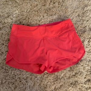 Lululemon Pink Speed Shorts Size 4